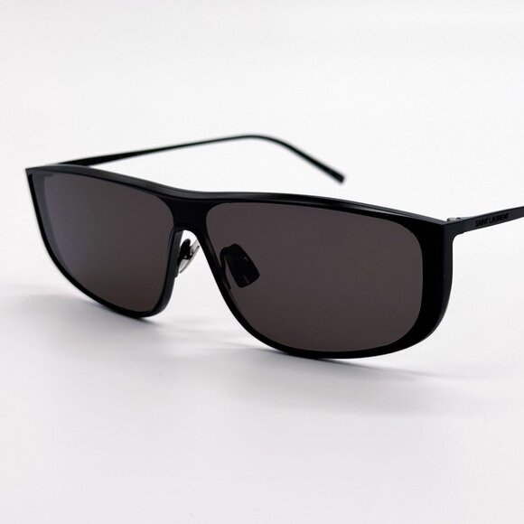 NEW SAINT LAURENT SL605 LUNA 002 SILVER SUNGLASSES SL 605 SHIELD - Picture 7 of 11